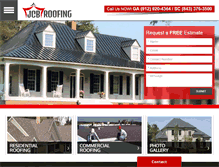 Tablet Screenshot of jcb-roofing.com